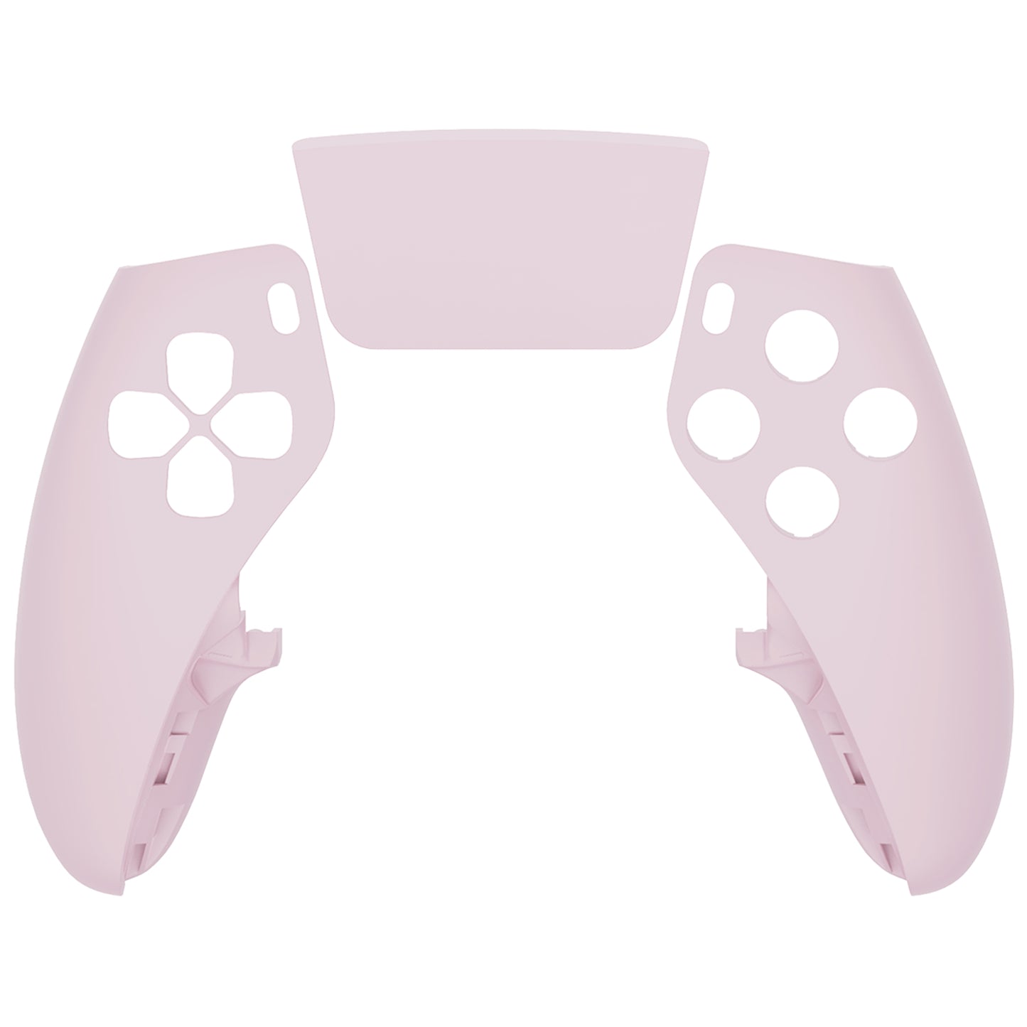 eXtremeRate Replacement Left Right Front Housing Shell with Touchpad Compatible with PS5 Edge Controller - Cherry Blossoms Pink