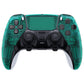eXtremeRate Replacement Left Right Front Housing Shell with Touchpad Compatible with PS5 Edge Controller - Emerald Green