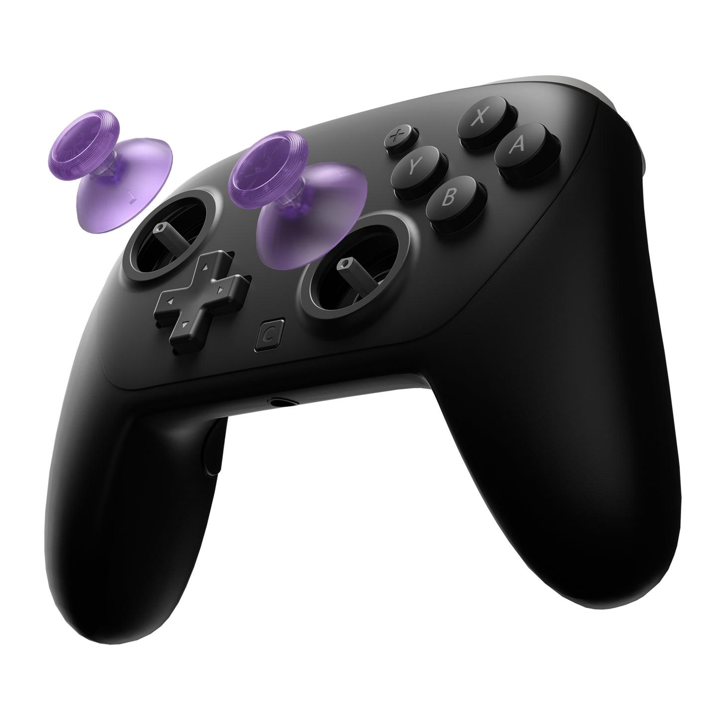 eXtremeRate Replacement 3D Joystick for Nintendo Switch 2 Pro Controller - Clear Atomic Purple