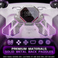 eXtremeRate Redesigned Real Metal Buttons K1 K2 K3 K4 Back Paddles for eXtremeRate RMB Version SPARK Back Paddles Kit, Compatible with PS5 Controller - Metallic Silver