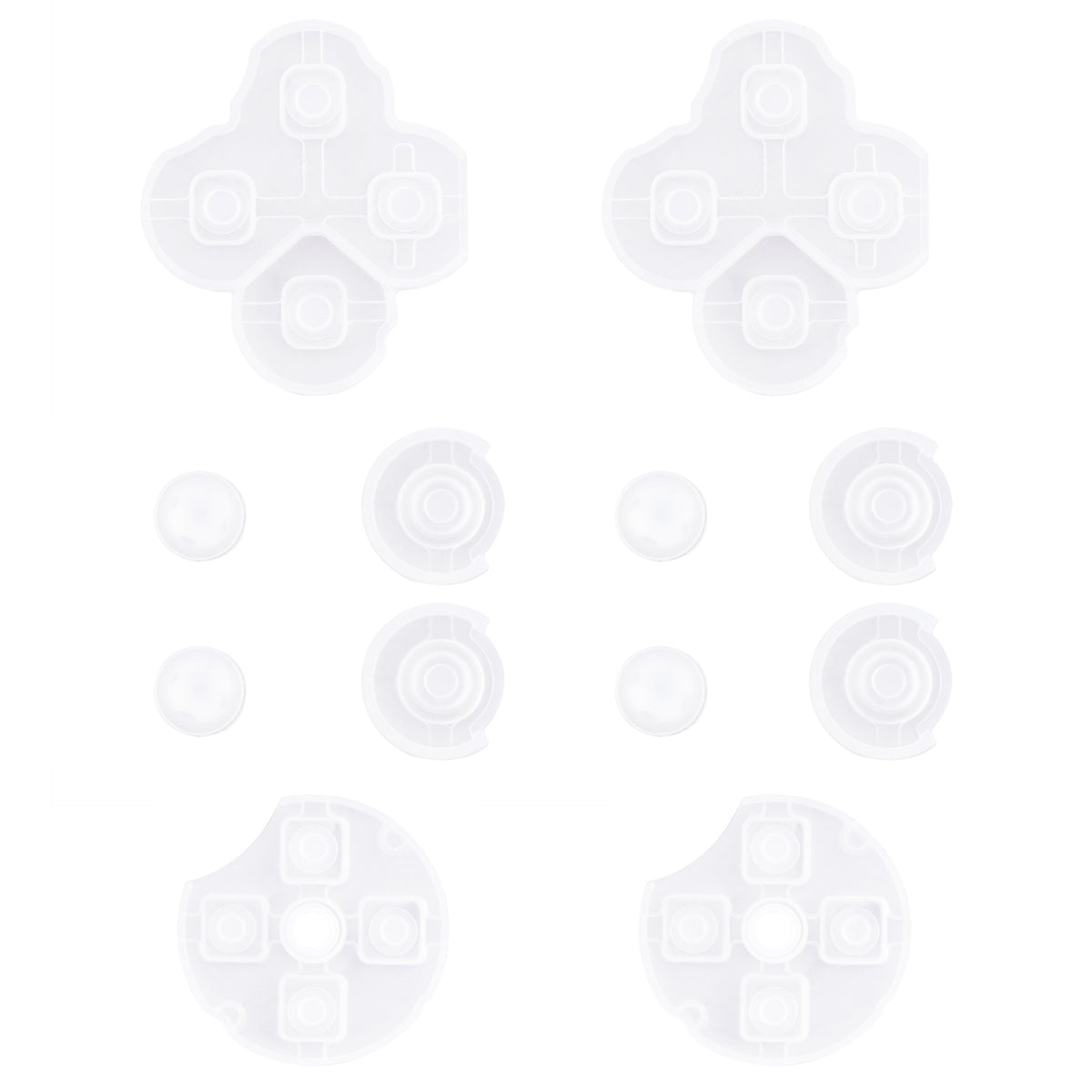 eXtremeRate 2 Sets Replacement Silicone Rubber Pads for eXtremeRate Whole Clicky Kit, Compatible with Nintendo Switch 2 Pro Controller