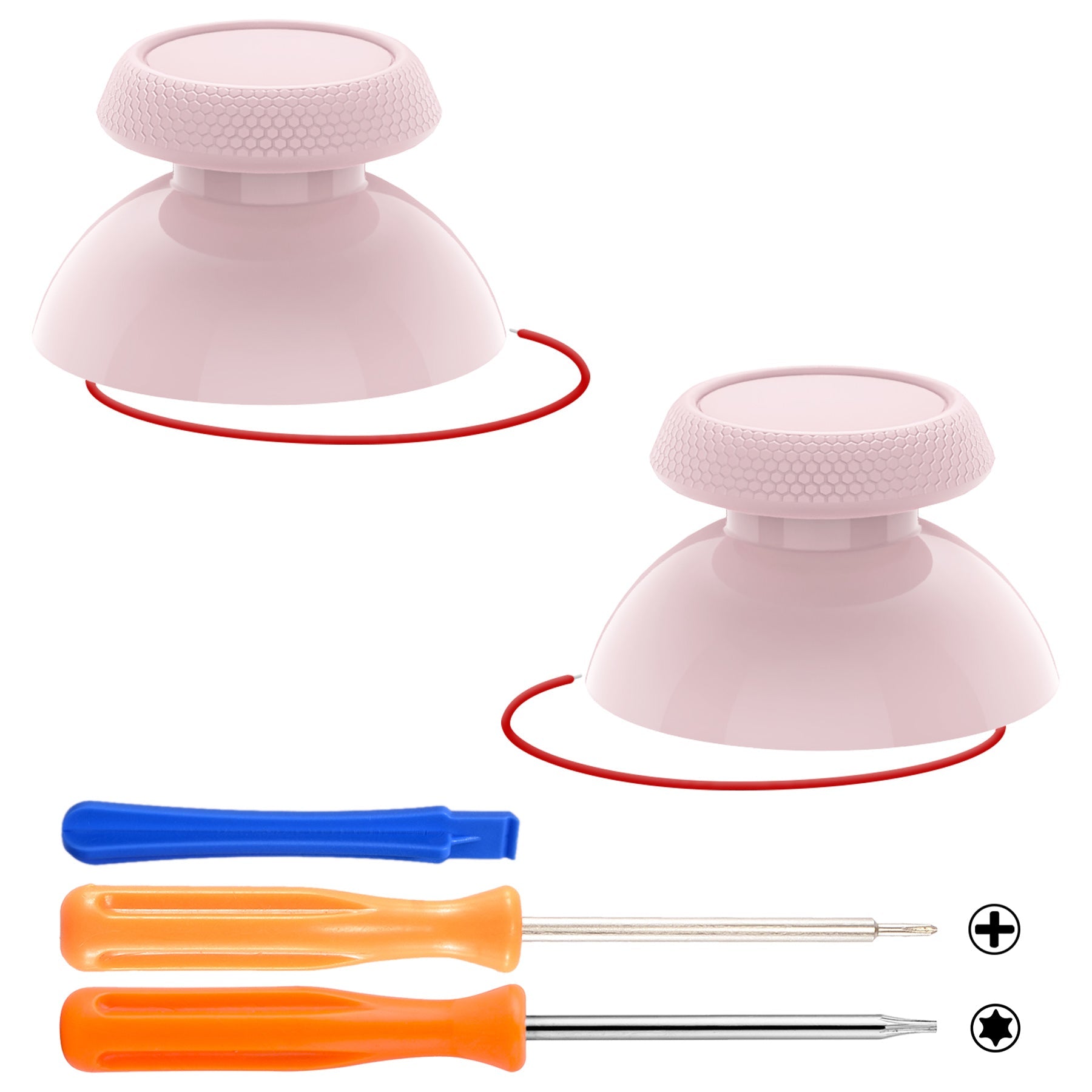 eXtremeRate Replacement Thumbsticks with Original Touch Sensing for Steam Deck LCD & OLED - Cherry Blossoms Pink eXtremeRate