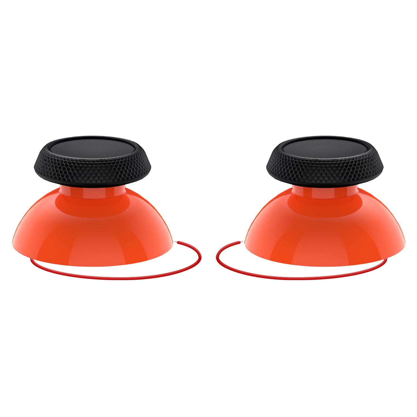 eXtremeRate Replacement Thumbsticks with Original Touch Sensing for Steam Deck LCD & OLED - Orange & Black