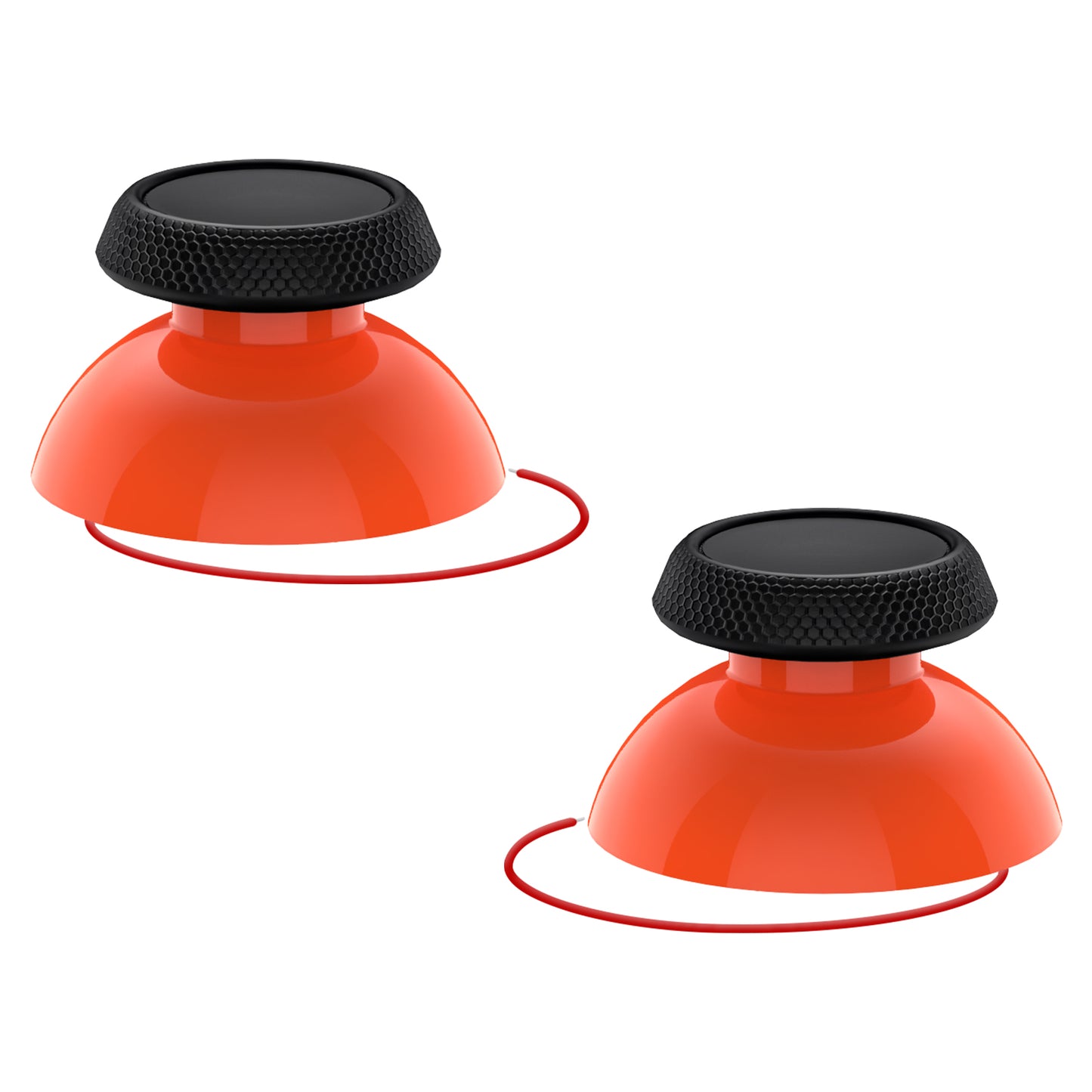 eXtremeRate Replacement Thumbsticks with Original Touch Sensing for Steam Deck LCD & OLED - Orange & Black