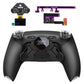 eXtremeRate SPARK Back Paddles Kit with OLED Display & Clicky Trigger Stops & Ergonomic Grips for PS5 Controller BDM-010/020 - Rubberized Black eXtremeRate