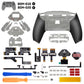 eXtremeRate SPARK Back Paddles Kit with OLED Display & Clicky Trigger Stops & Ergonomic Grips for PS5 Controller BDM-010/020 - Rubberized Clear & Black