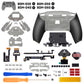 eXtremeRate SPARK Back Paddles Kit with OLED Display & Clicky Trigger Stops & Ergonomic Grips for PS5 Controller BDM-030/040/050/060 - Rubberized Clear Black