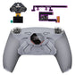 eXtremeRate SPARK Back Paddles Kit with OLED Display & Clicky Trigger Stops & Ergonomic Grips for PS5 Controller BDM-030/040/050/060 - Rubberized Gray & New Hope Gray