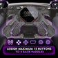 eXtremeRate SPARK Back Paddles Kit with OLED Display & Clicky Trigger Stops & Ergonomic Grips for PS5 Controller BDM-030/040/050 - Rubberized Clear Black