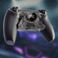 eXtremeRate SPARK Back Paddles Kit with OLED Display & Clicky Trigger Stops & Ergonomic Grips for PS5 Controller BDM-030/040/050 - Rubberized Clear Black