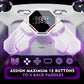 eXtremeRate SPARK Back Paddles Kit with OLED Display & Clicky Trigger Stops & Ergonomic Grips for PS5 Controller BDM-030/040/050 - Rubberized White & Black eXtremeRate
