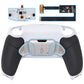 eXtremeRate Silver Real Metal Buttons (RMB) Version RISE4 Remap Kit for PS5 Controller BDM-010/020 - Rubberized White Black eXtremeRate