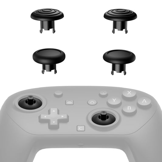 eXtremeRate ThumbsGear Interchangeable Ergonomic Thumbsticks for Nintendo Switch 2 Pro Controlle - Black