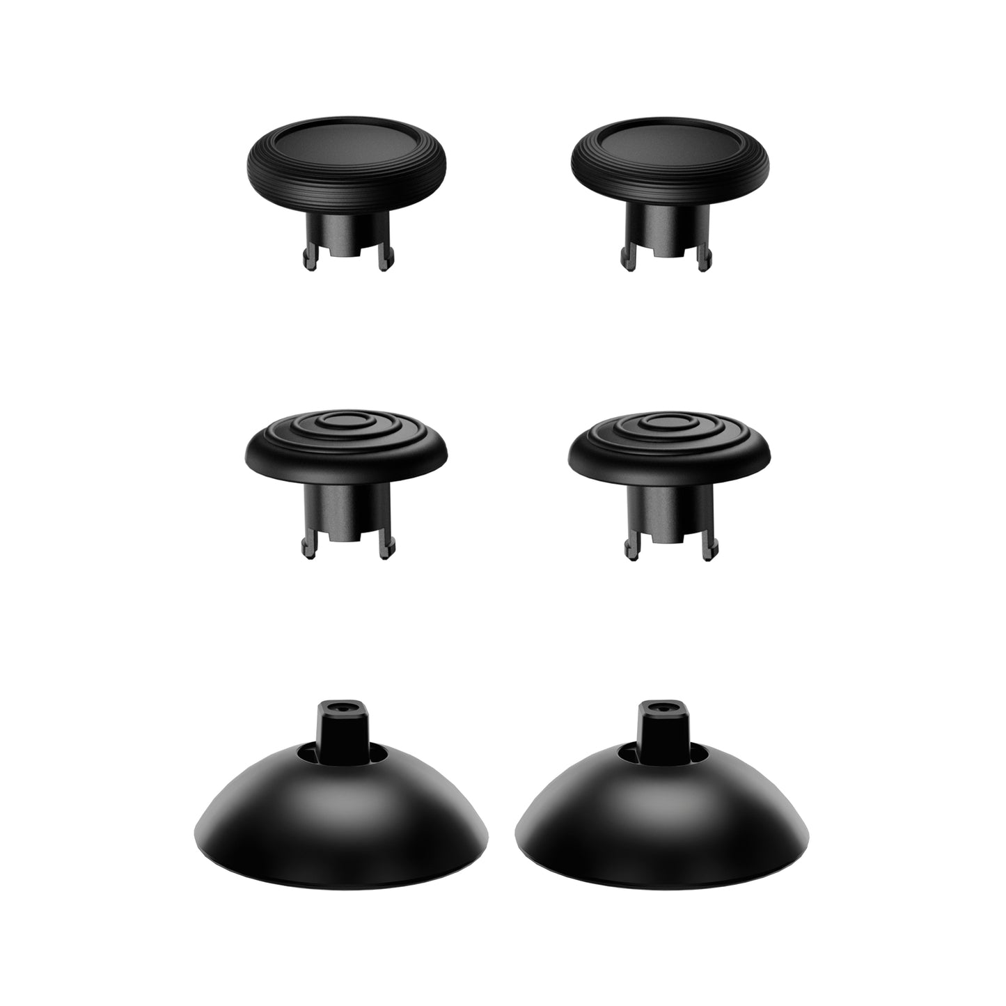 eXtremeRate ThumbsGear Interchangeable Ergonomic Thumbsticks for Nintendo Switch 2 Pro Controller - Black