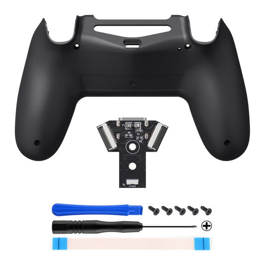 eXtremeRate Type-C Version Replacement Bottom Shell Compatible with PS4 Controller JDM-040/050/055 Models - Black eXtremeRate