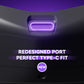 eXtremeRate Type-C Version Replacement Bottom Shell Compatible with PS4 Controller JDM-040/050/055 Models - Textured Black