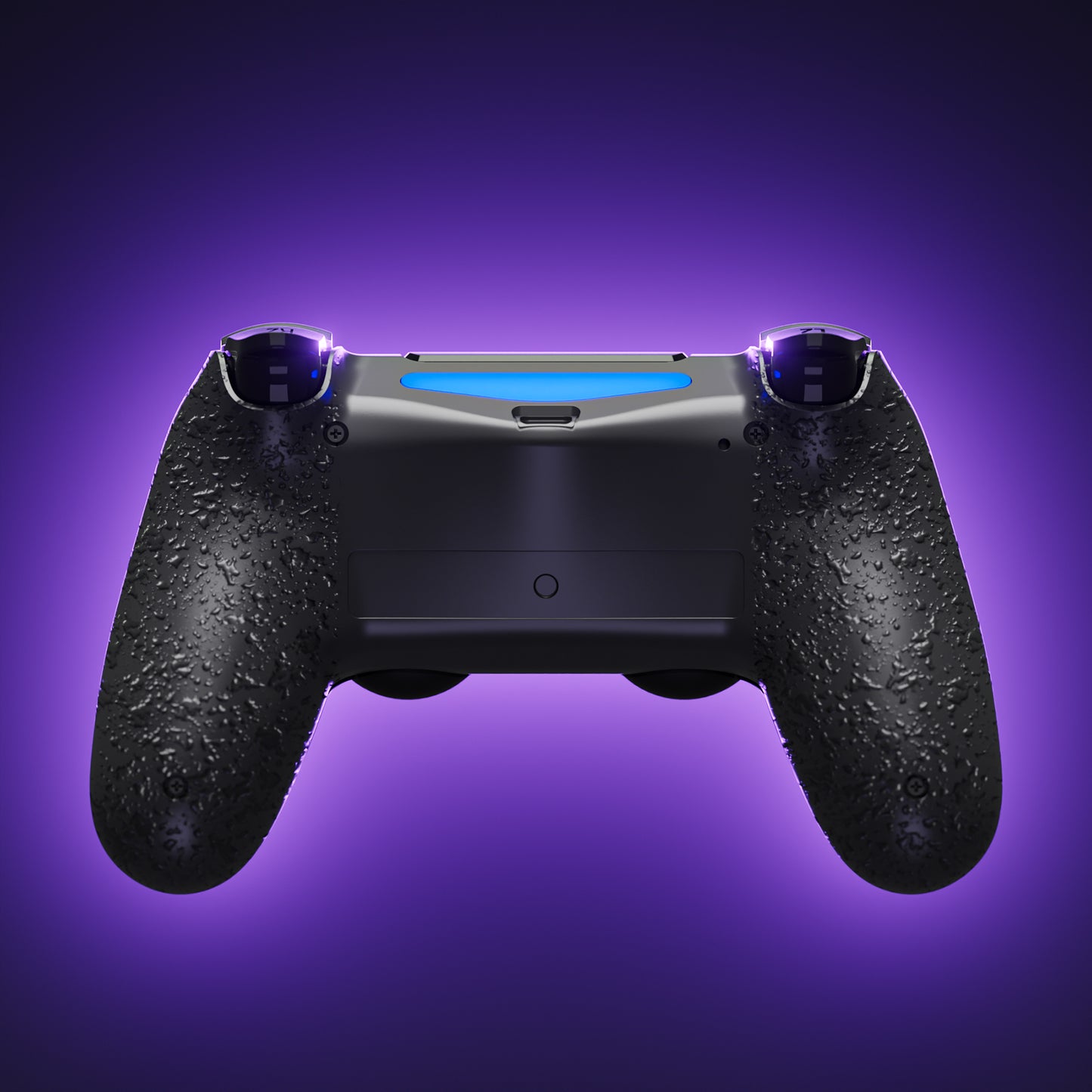 eXtremeRate Type-C Version Replacement Bottom Shell Compatible with PS4 Controller JDM-040/050/055 Models - Textured Black