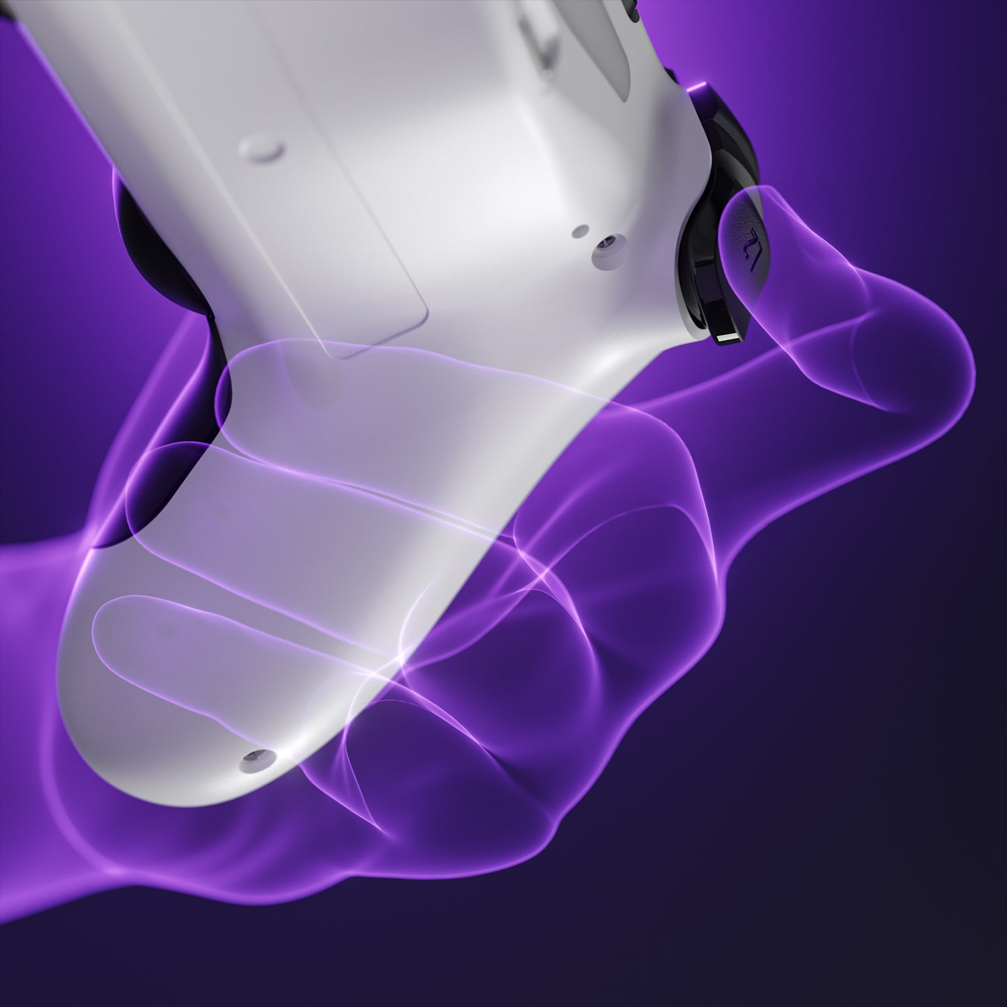 eXtremeRate Type-C Version Replacement Bottom Shell Compatible with PS4 Controller JDM-040/050/055 Models - White