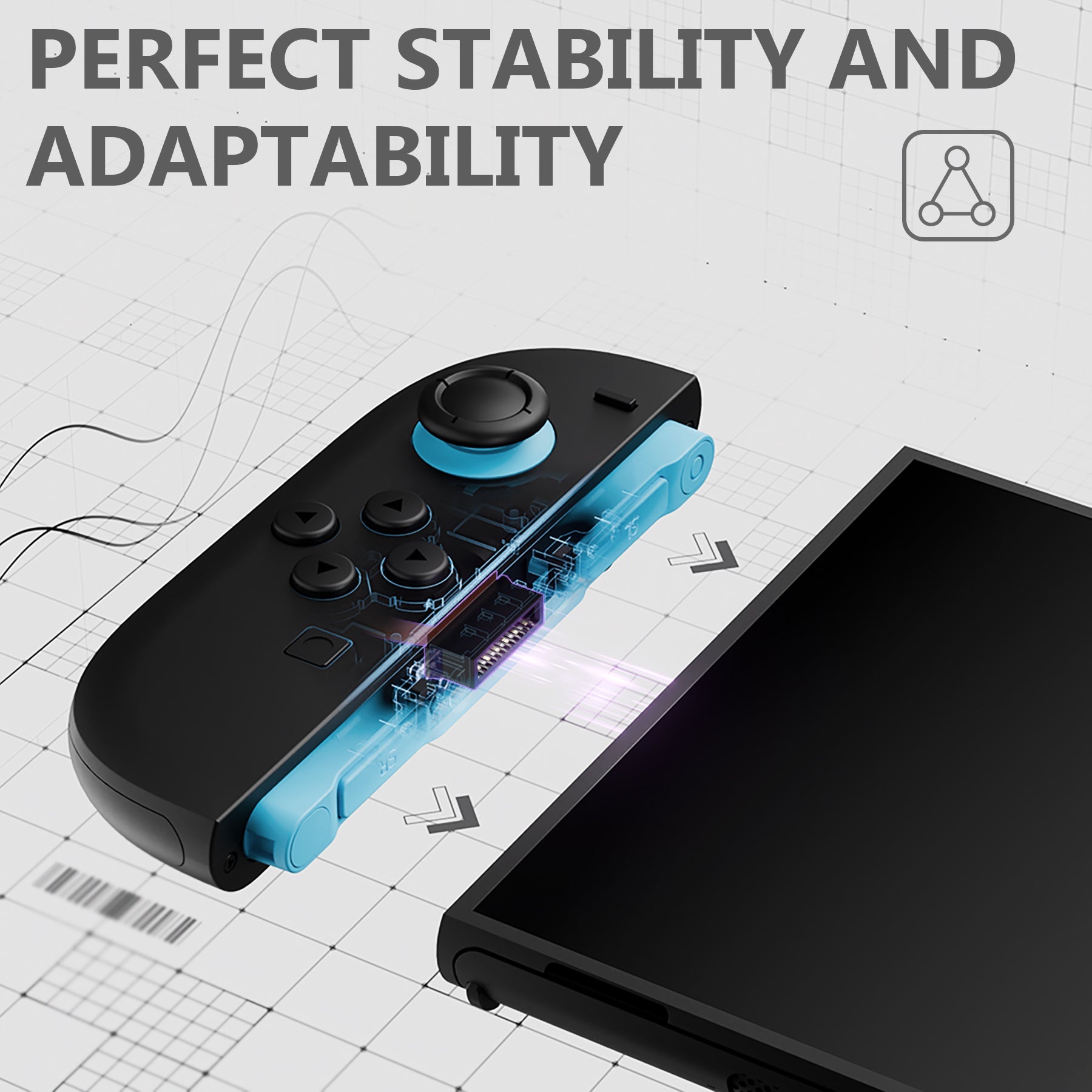 eXtremeRate ZL ZR Buttons Replacement Tactile Switches Ribbon Flex