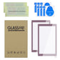 eXtremeRate 2 Pack Anti-Scratch Transparent HD Tempered Glass Screen Protector for Nintendo Switch Lite - Dark Grayish Violet Border