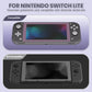 eXtremeRate 2 Pack Anti-Scratch Transparent HD Tempered Glass Screen Protector for Nintendo Switch Lite - Dark Grayish Violet Border