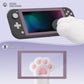 eXtremeRate 2 Pack Anti-Scratch Transparent HD Tempered Glass Screen Protector for Nintendo Switch Lite - Dark Grayish Violet Border