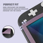 eXtremeRate 2 Pack Anti-Scratch Transparent HD Tempered Glass Screen Protector for Nintendo Switch Lite - Dark Grayish Violet Border