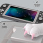 eXtremeRate 2 Pack Anti-Scratch Transparent HD Tempered Glass Screen Protector for Nintendo Switch Lite - Fleeting Gray Border