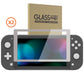 eXtremeRate 2 Pack Anti-Scratch Transparent HD Tempered Glass Screen Protector for Nintendo Switch Lite - Fleeting Gray Border