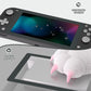 eXtremeRate 2 Pack Anti-Scratch Transparent HD Tempered Glass Screen Protector for Nintendo Switch Lite - Gray Border