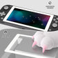 eXtremeRate 2 Pack Anti-Scratch Transparent HD Tempered Glass Screen Protector for Nintendo Switch Lite - White Border