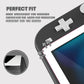 eXtremeRate 2 Pack Anti-Scratch Transparent HD Tempered Glass Screen Protector for Nintendo Switch Lite - White Border
