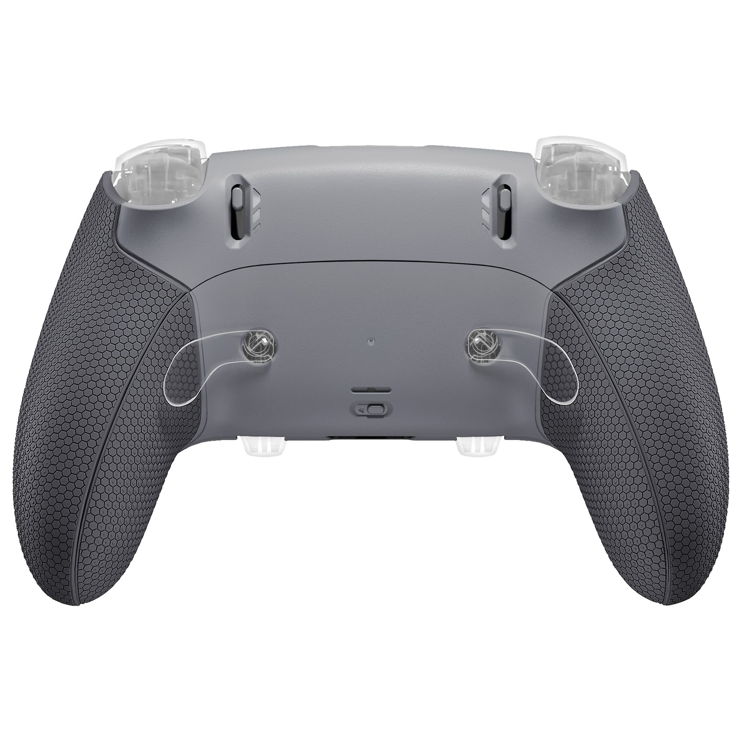 eXtremeRate Beyond-ARC Bottom Shell Kit with Rubberised Grip for PS5 Edge Controller - New Hope Gray & Classic Gray