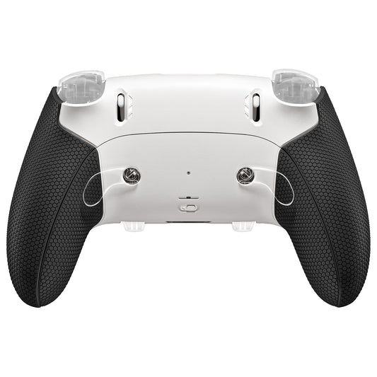 eXtremeRate Beyond-ARC Bottom Shell Kit with Rubberised Grip for PS5 Edge Controller - White Black
