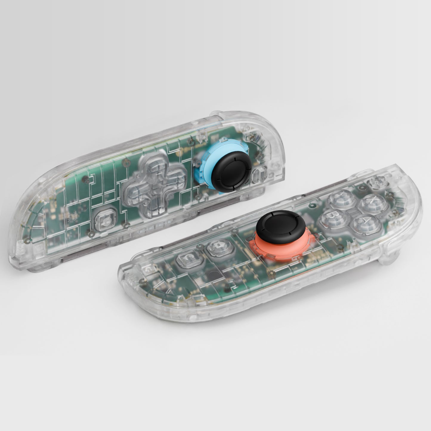 eXtremeRate D-Pad Version Replacement Full Set Shell Case with Buttons for Joycon 2 of Nintendo Switch 2 - Deluxe Version - Clear