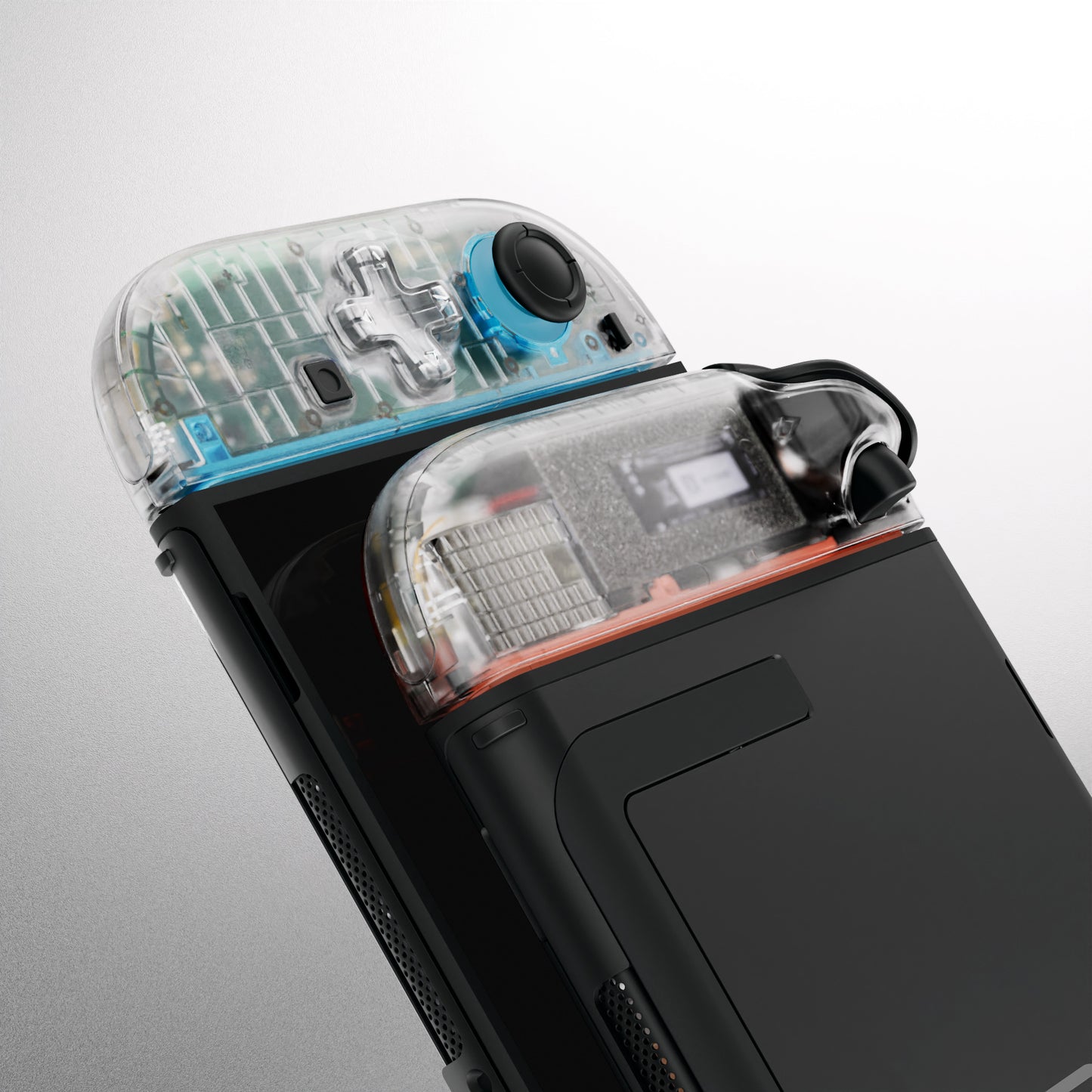 eXtremeRate D-Pad Version Replacement Full Set Shell Case with Buttons for Joycon 2 of Nintendo Switch 2 - Essence Version - Clear