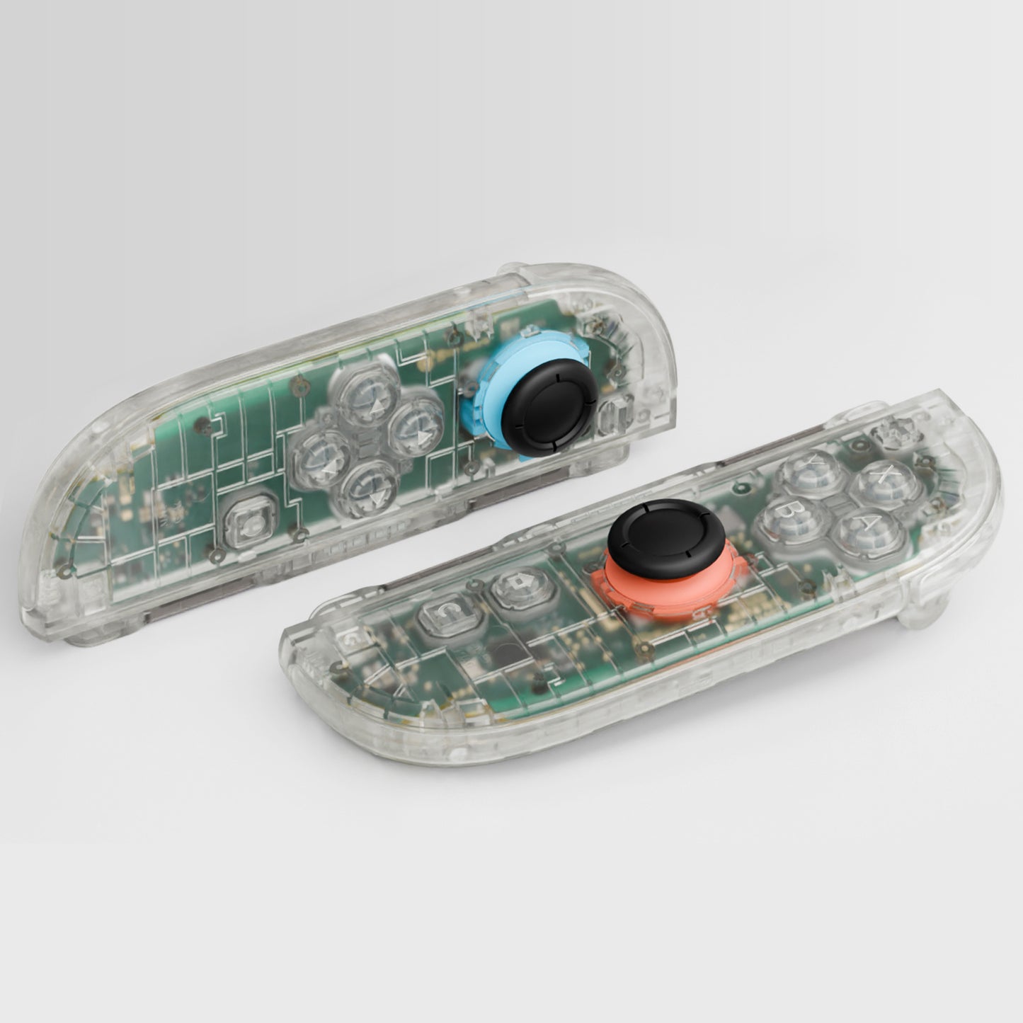 eXtremeRate DIY Replacement Full Set Shell Case with Buttons for Joycon 2 of Nintendo Switch 2 - Deluxe Version - Glow in Dark - Green