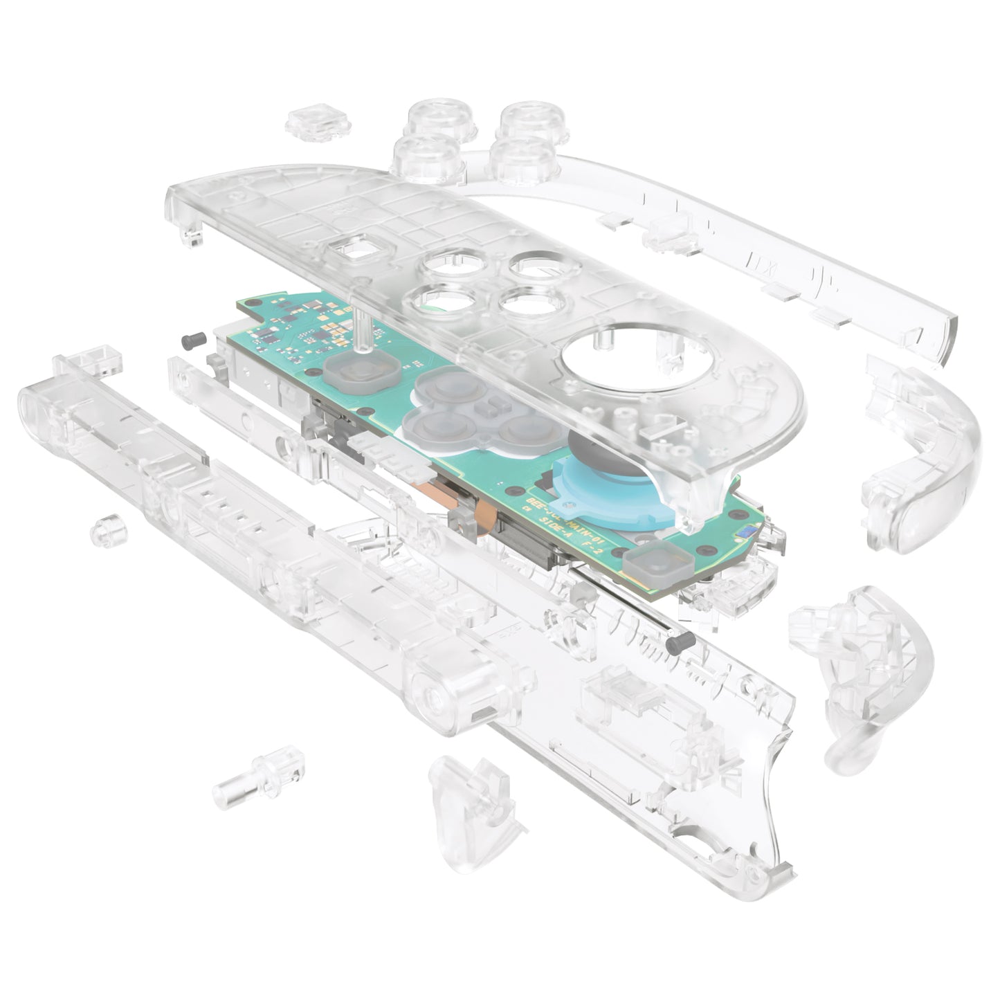 eXtremeRate DIY Replacement Full Set Shell Case with Buttons for Joycon 2 of Nintendo Switch 2 - Deluxe Version - Glow in Dark - Green