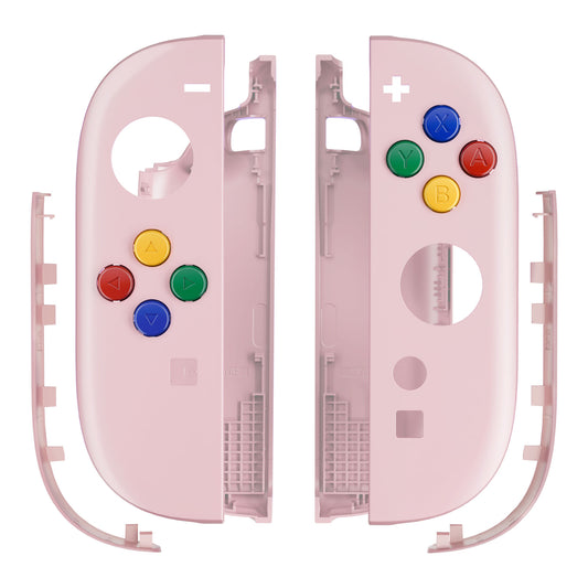 eXtremeRate DIY Replacement Full Set Shell Case with Buttons for Joycon 2 of Nintendo Switch 2 - Essence Version - Cherry Blossoms Pink