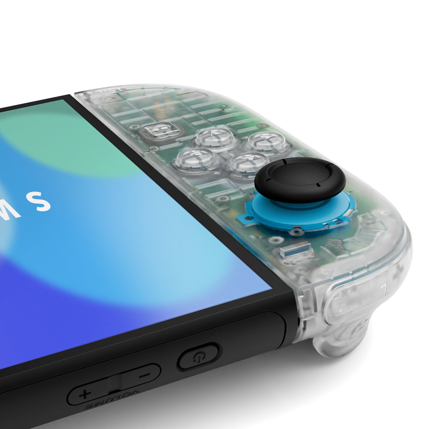 eXtremeRate DIY Replacement Full Set Shell Case with Buttons for Joycon 2 of Nintendo Switch 2 - Deluxe Version - Clear