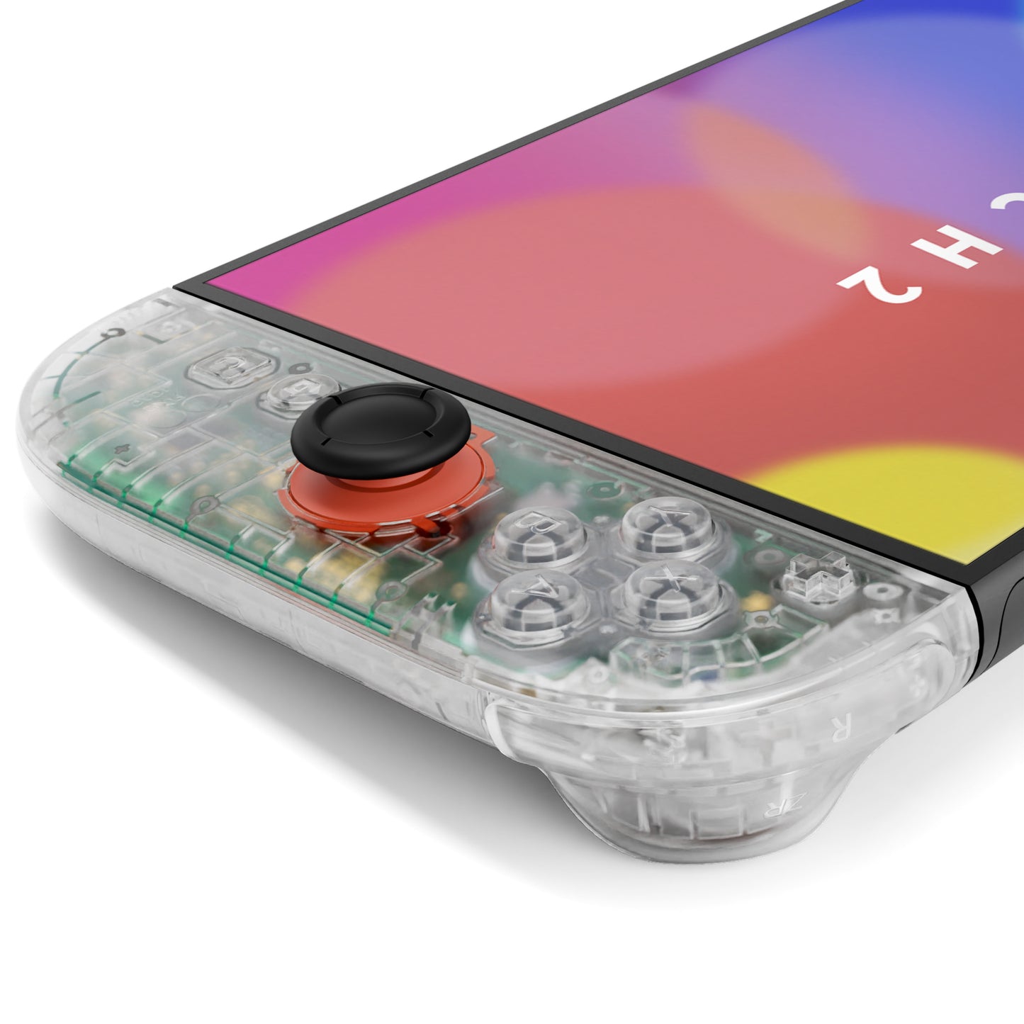 eXtremeRate DIY Replacement Full Set Shell Case with Buttons for Joycon 2 of Nintendo Switch 2 - Deluxe Version - Clear