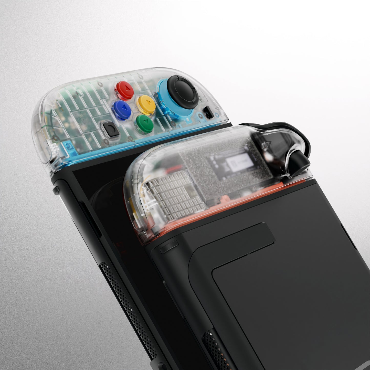 eXtremeRate DIY Replacement Full Set Shell Case with Buttons for Joycon 2 of Nintendo Switch 2 - Essence Version - Clear