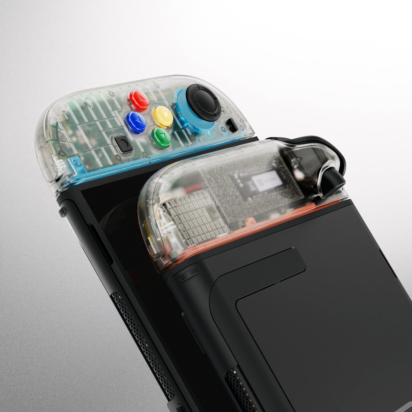 eXtremeRate DIY Replacement Full Set Shell Case with Buttons for Joycon 2 of Nintendo Switch 2 - Essence Version - Glow in Dark - Green