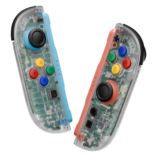 eXtremeRate DIY Replacement Full Set Shell Case with Buttons for Joycon 2 of Nintendo Switch 2 - Essence Version - Glow in Dark - Green