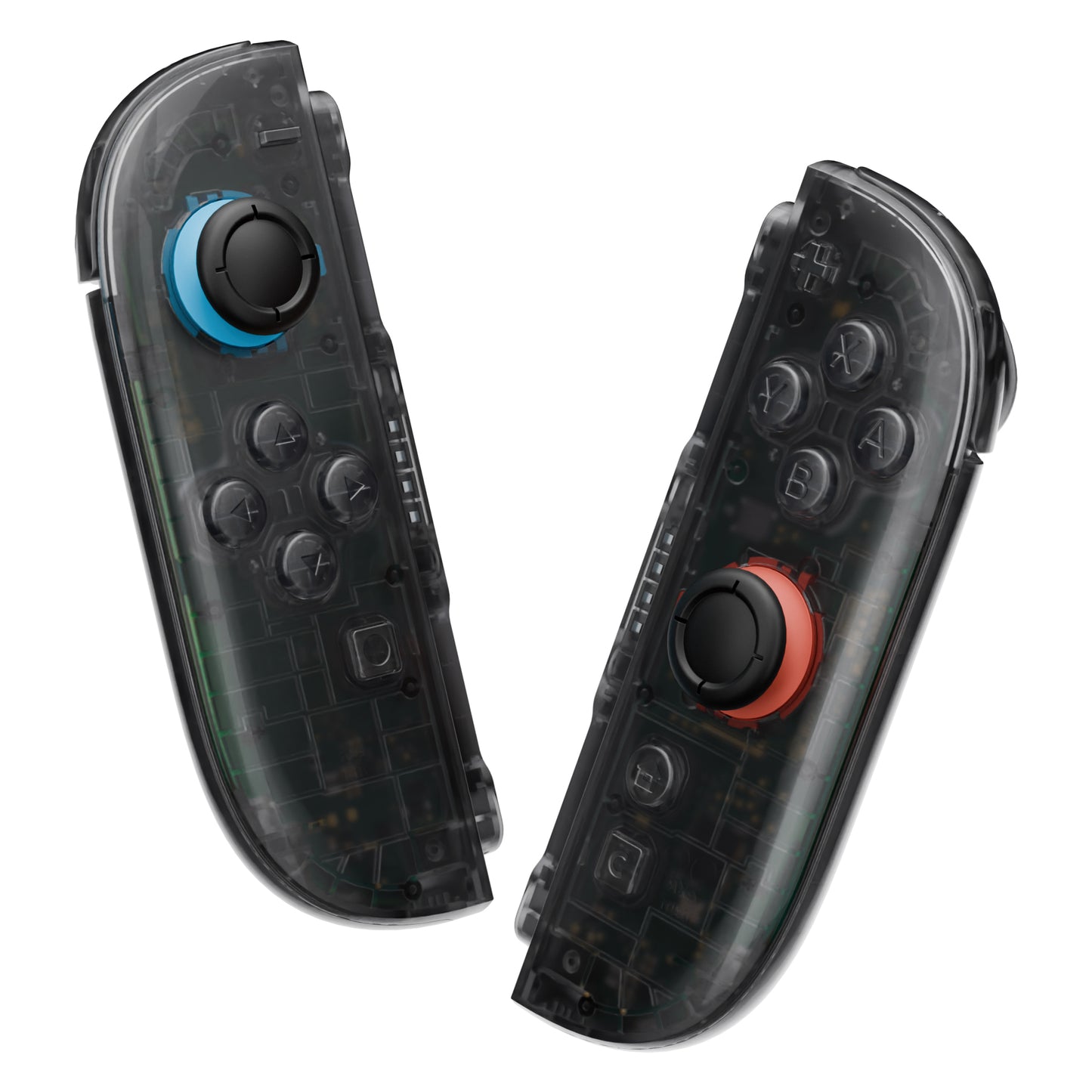 eXtremeRate DIY Replacement Full Set Shells with Buttons for Nintendo Switch 2 - Deluxe Version - Clear Slate Black