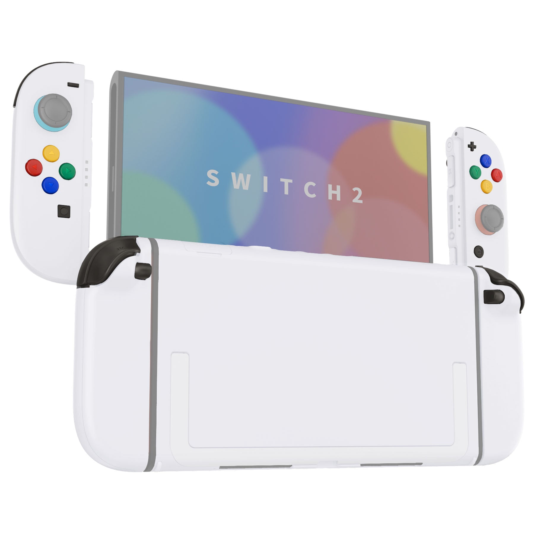 Nintendo Switch カスタム ホワイト eXtremeRate DIY Replacement Full Set Shells with Buttons for