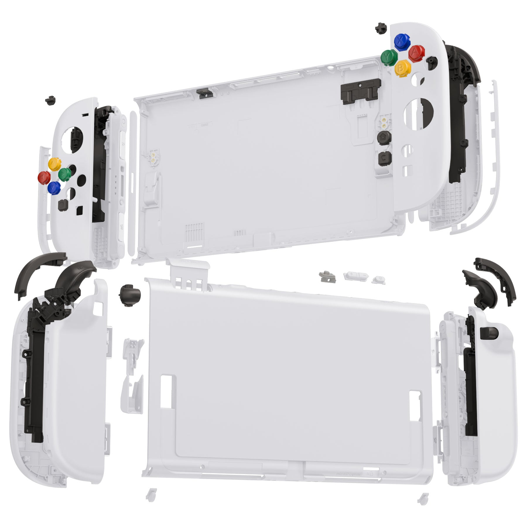 Nintendo Switch Switch rite eXtremeRate DIY Replacement Full Set Shells with Buttons for