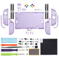eXtremeRate DIY Replacement Full Set Shells with Buttons for Nintendo Switch 2 - Essence Version - Clear Atomic Purple