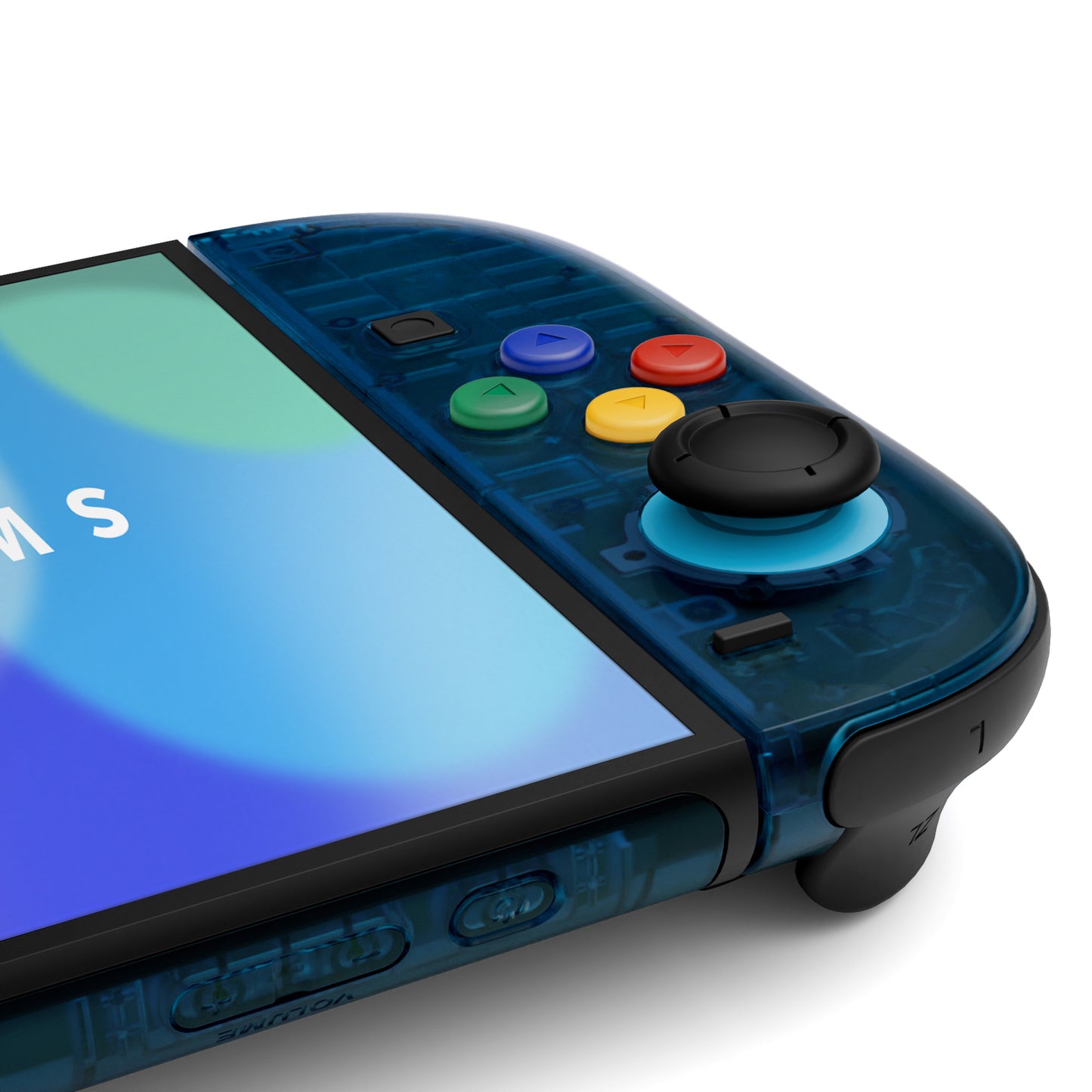 eXtremeRate DIY Replacement Full Set Shells with Buttons for Nintendo Switch 2 - Essence Version - Clear Blue