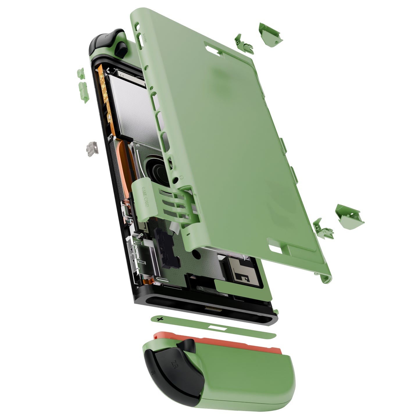 eXtremeRate DIY Replacement Full Set Shells with Buttons for Nintendo Switch 2 - Essence Version - Matcha Green